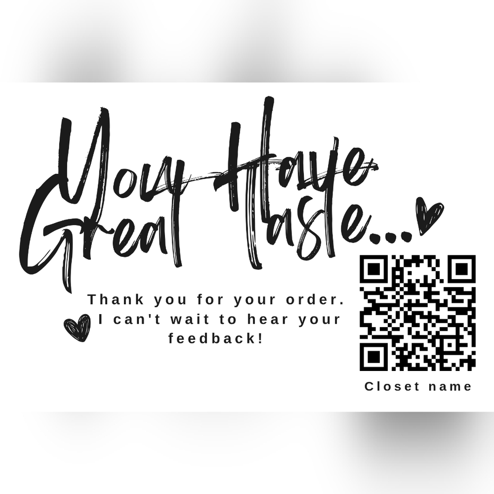 30 black and white Custom Thank You Stickers